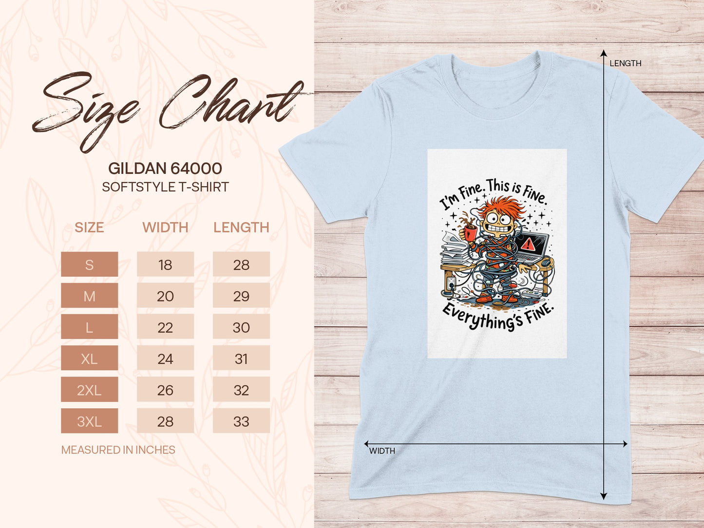 I'm Fine This Is Fine Everything's Fine T-Shirt