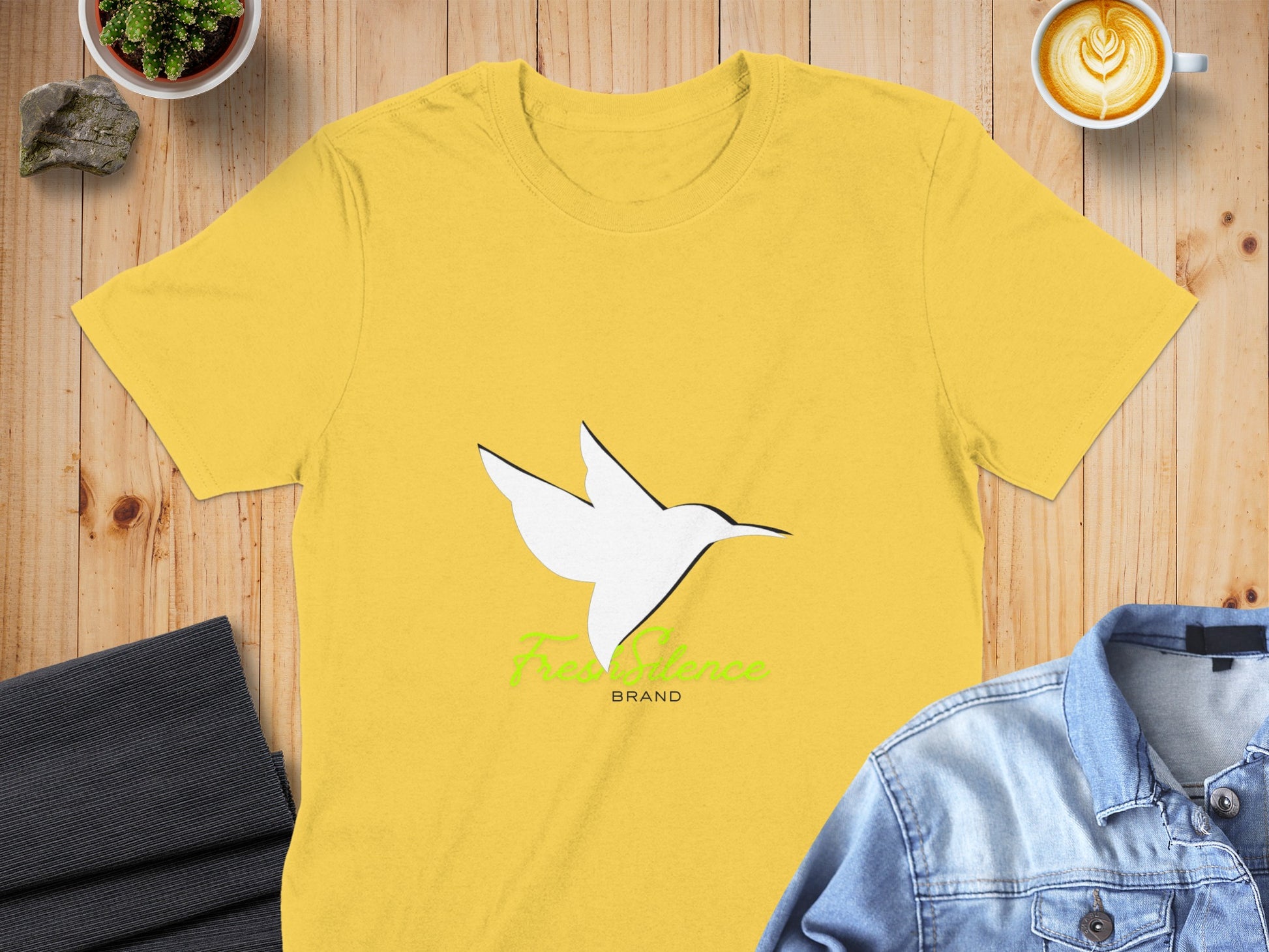 Fresh Breeze Brand Yellow Graphic Tee