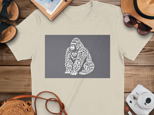Intricate Gorilla Graphic Printed T-shirt Product