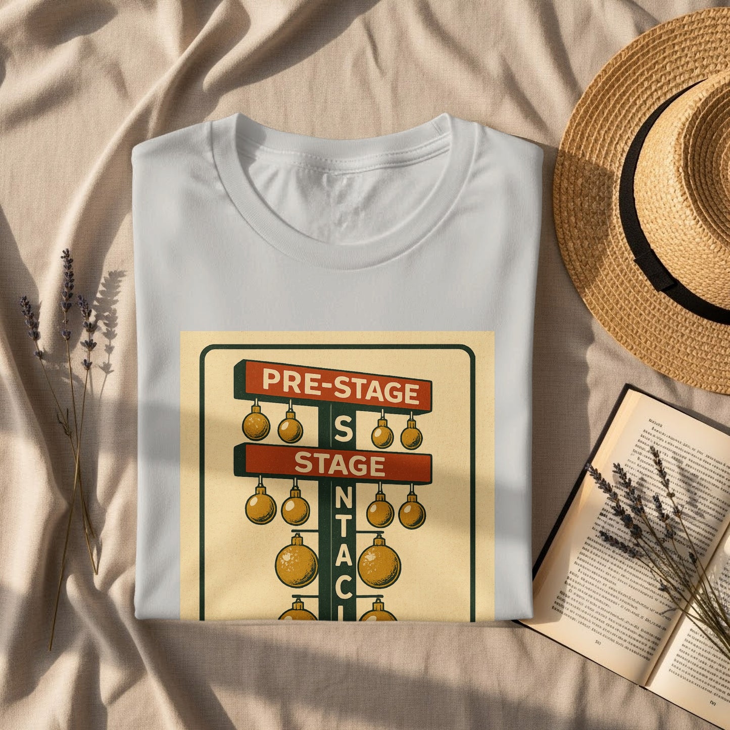 Retro Style Pre-Stage Stage S N T A C Graphic Shirt