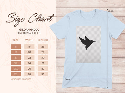 Hummingbird Theme Gildan Softstyle T-Shirt