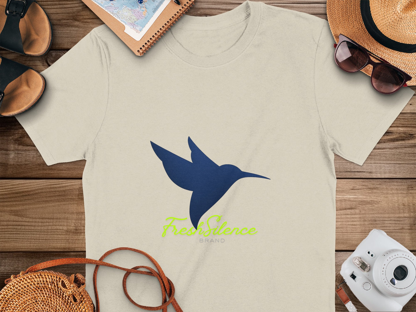 Hummingbird Graphic Fresh Silence Brand T-Shirt