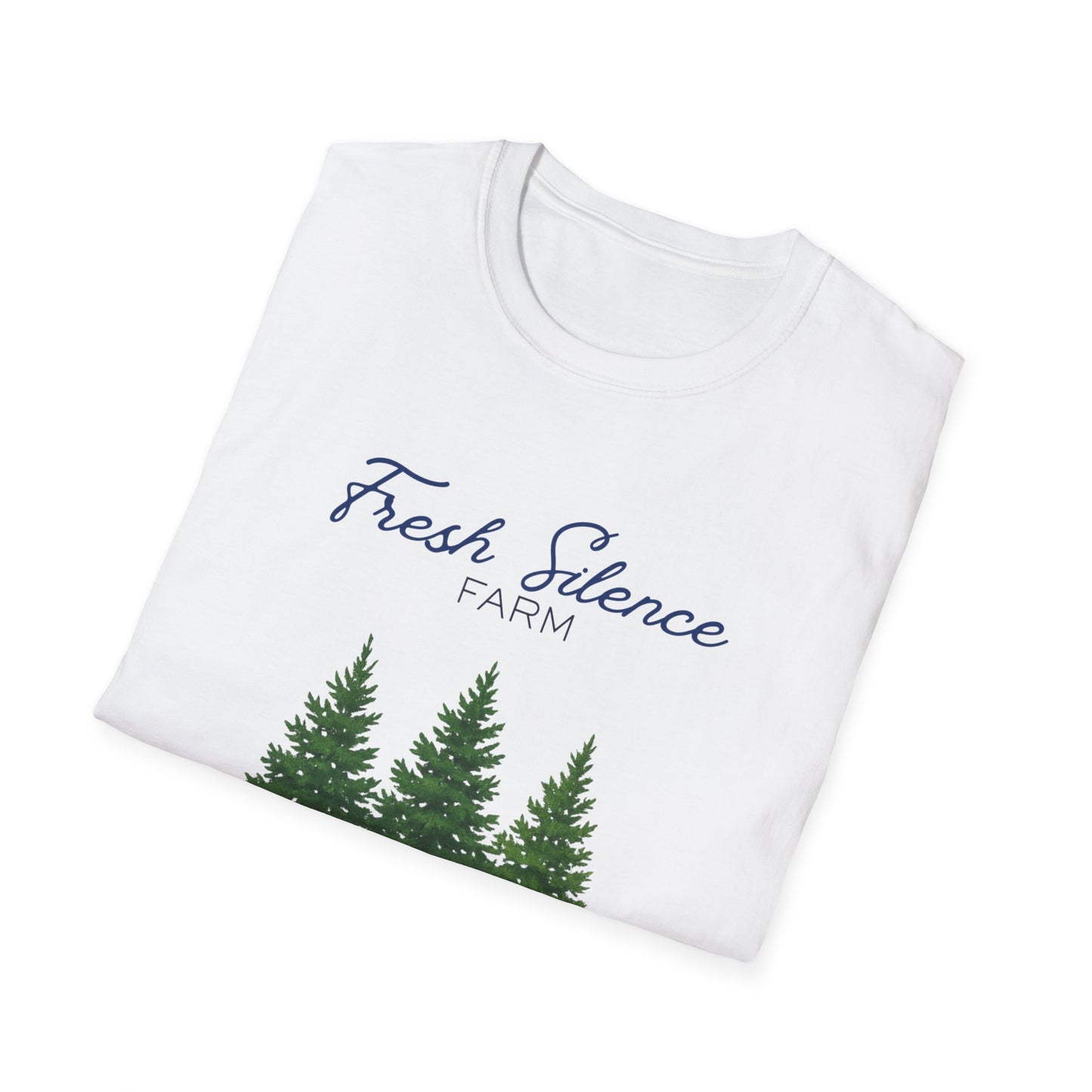 Christmas Tree Farm T-Shirt — "Fresh Silence Farm" Holiday Tee