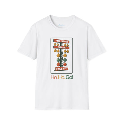 Christmas Drag Racing T‑Shirt – 'Ho. Ho. Go!' Raceway Holiday Tee
