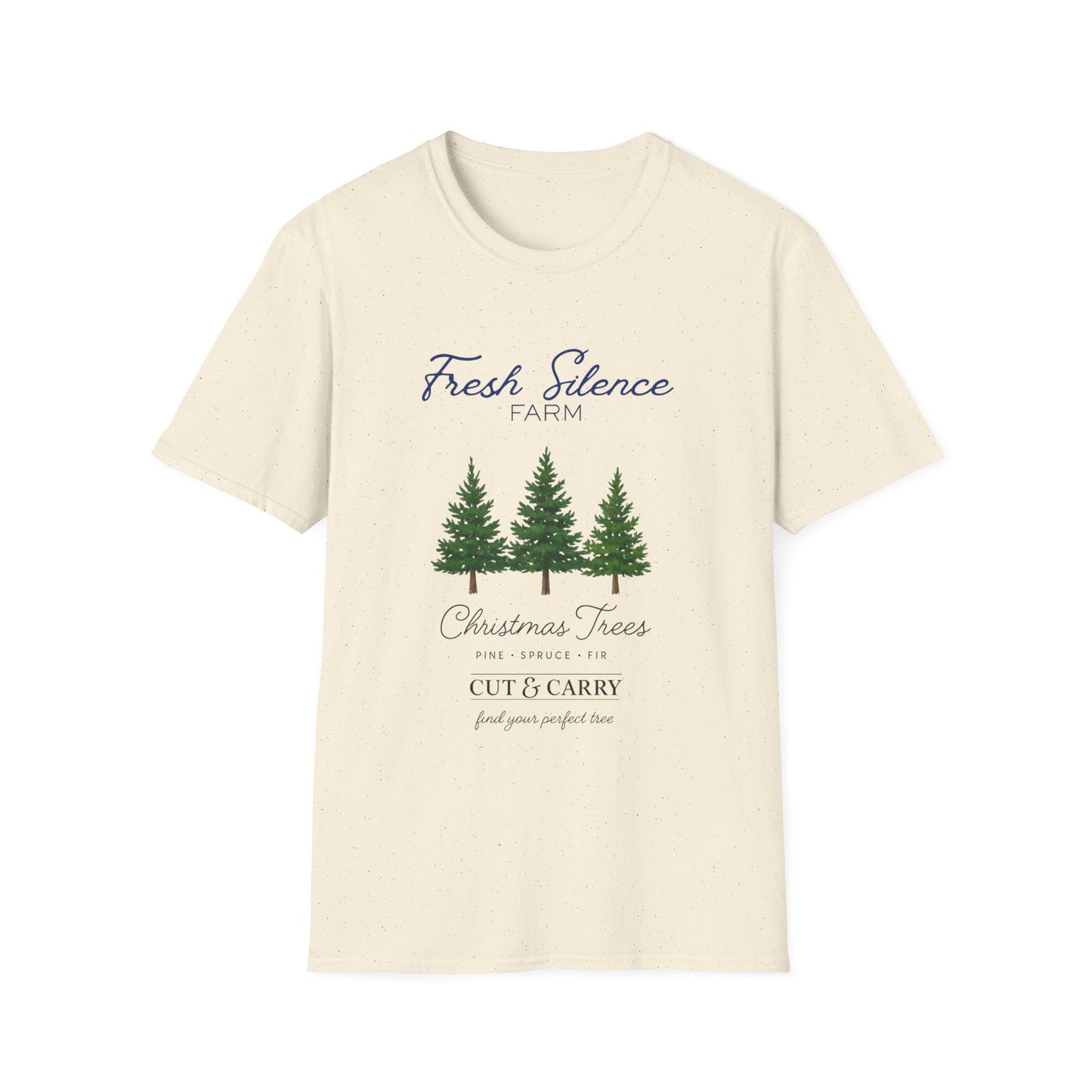Christmas Tree Farm T-Shirt — "Fresh Silence Farm" Holiday Tee