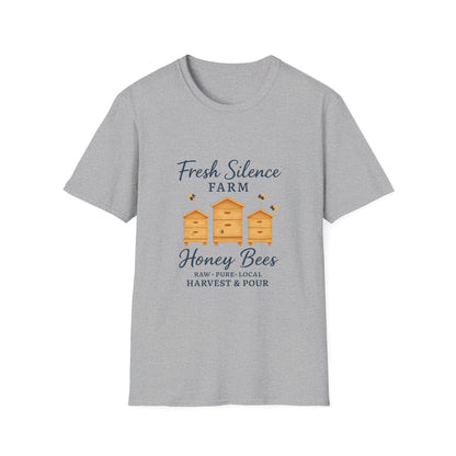 Fresh Silence Farm Honey Bees T-Shirt — Beekeeper Farm Honey Tee