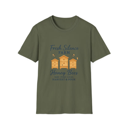Fresh Silence Farm Honey Bees T-Shirt — Beekeeper Farm Honey Tee