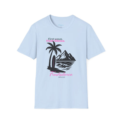 Surf Resilience T-Shirt — Retro Palm Beach Graphic Tee