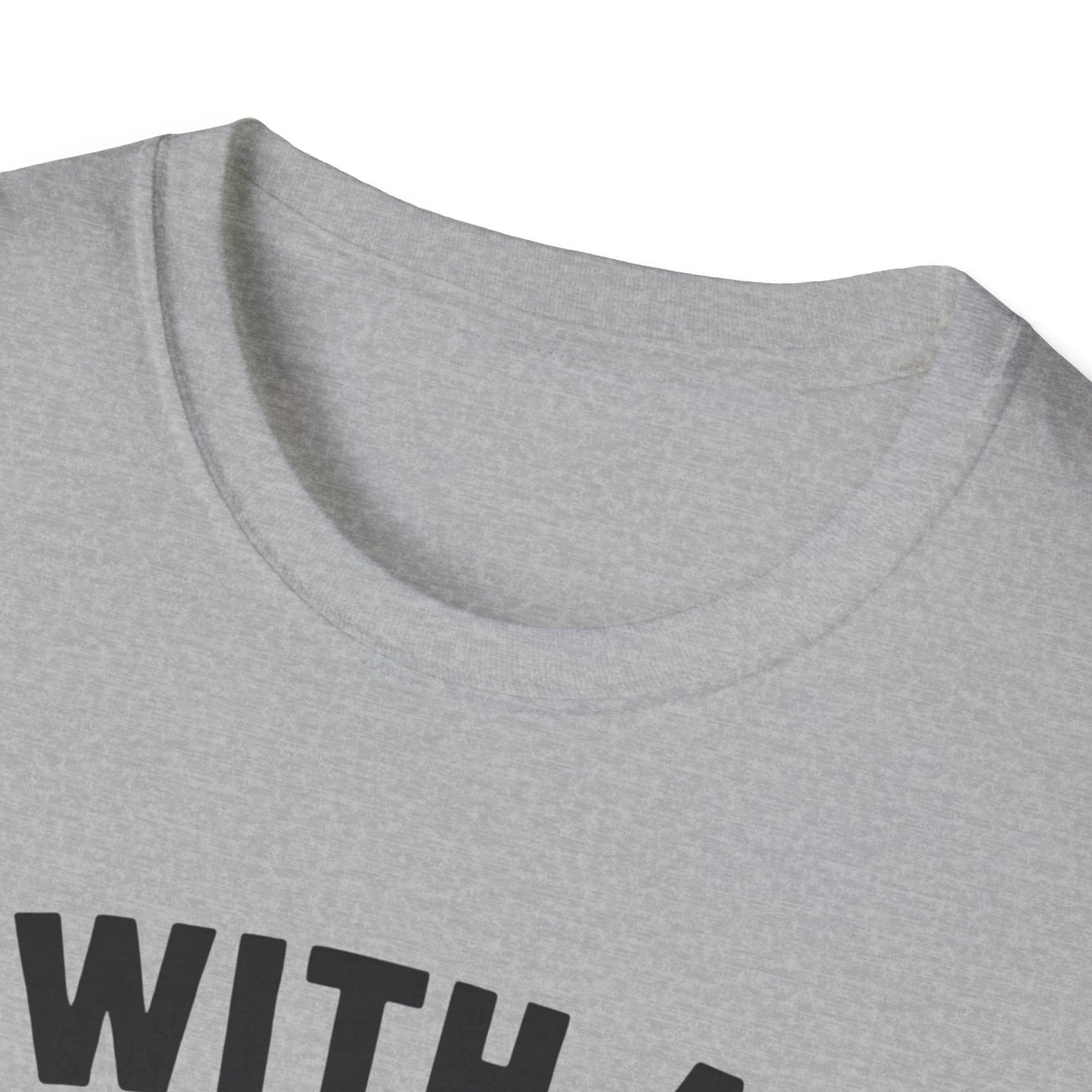 T-Shirt — "With a Body Like This Who Needs Hair" Funny Graphic Tee