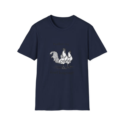 T-Shirt — "Pardon My Fowl Language" Rooster Vintage Illustration