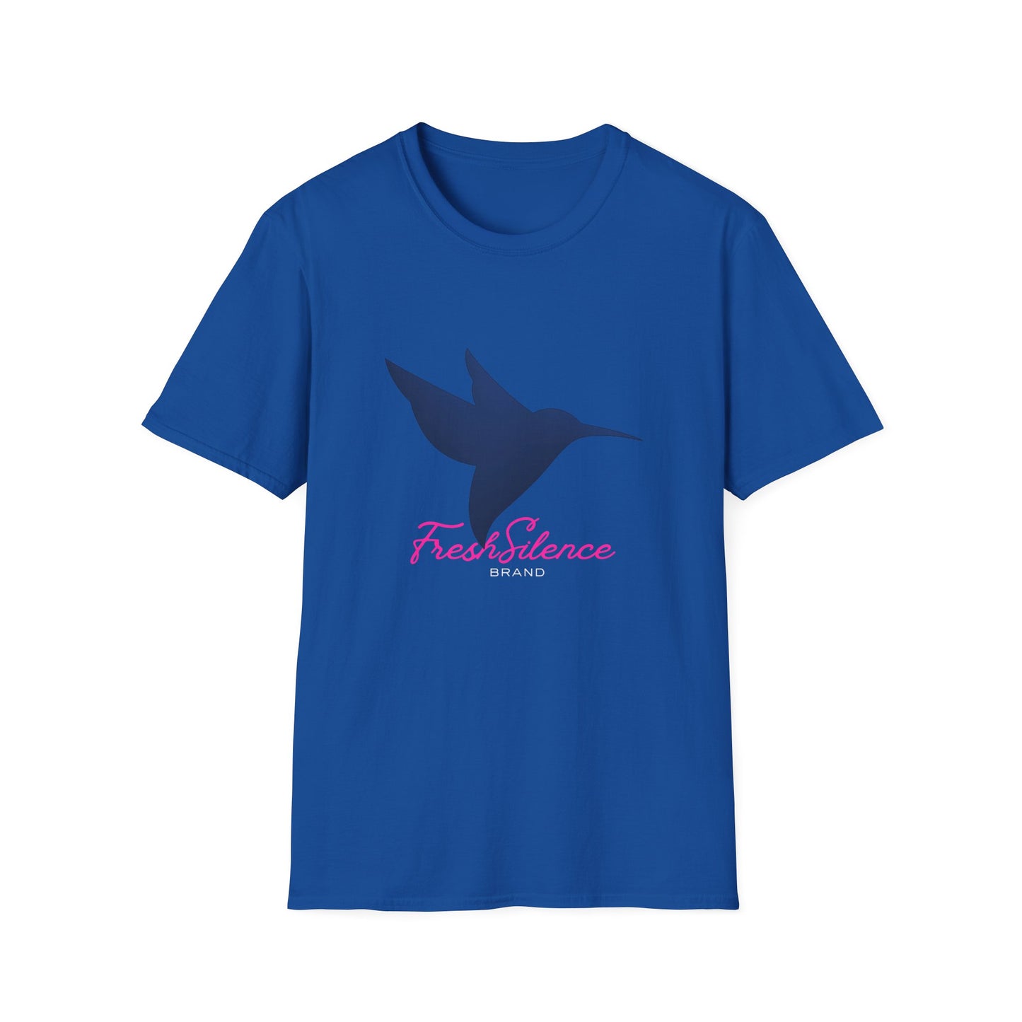 Hummingbird 'Fresh Silence' 3D Dark Blue Pink —T-Shirt