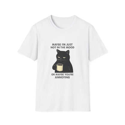 Grumpy Cat Coffee Tee — "Maybe I'm Just Not in the Mood or Maybe You're Annoying"