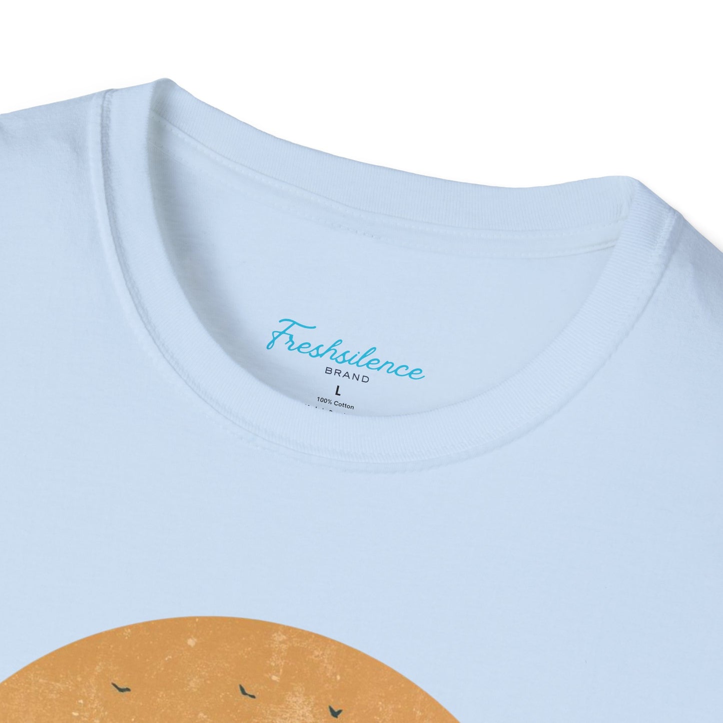 Nature Sunset T-Shirt — "Fresh Silence" Mountain Forest Graphic