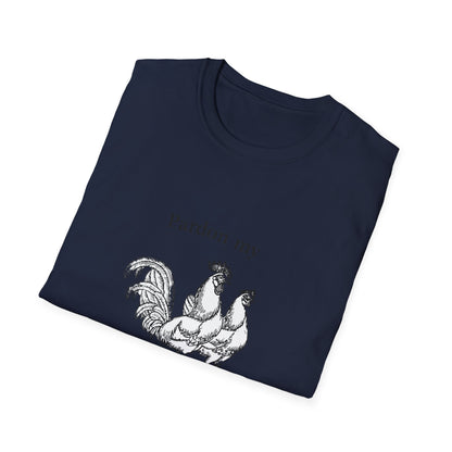 T-Shirt — "Pardon My Fowl Language" Rooster Vintage Illustration