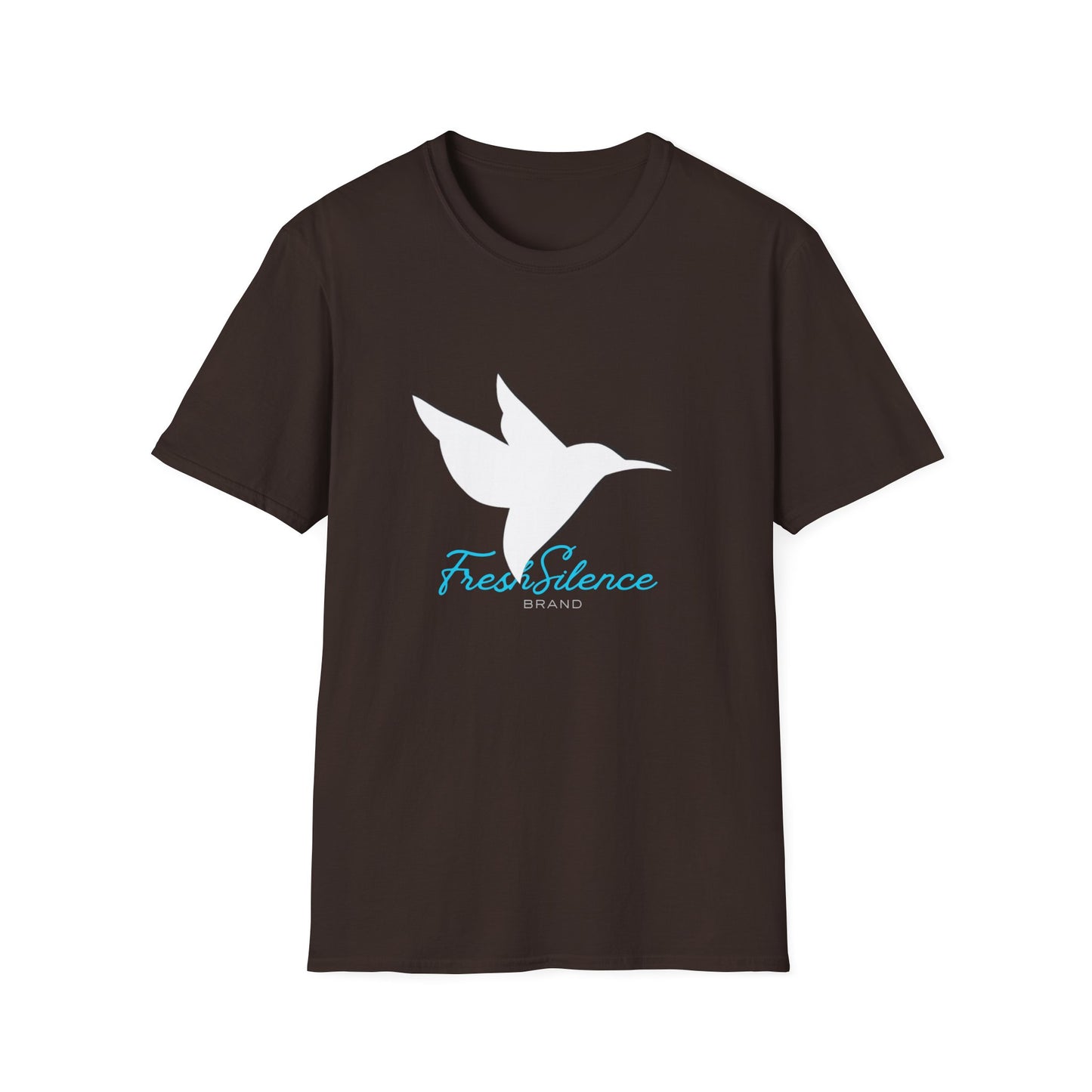 Minimalist Hummingbird T‑Shirt — 'Find Silence' Calm Graphic Tee