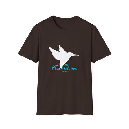 Minimalist Hummingbird T‑Shirt — 'Find Silence' Calm Graphic Tee