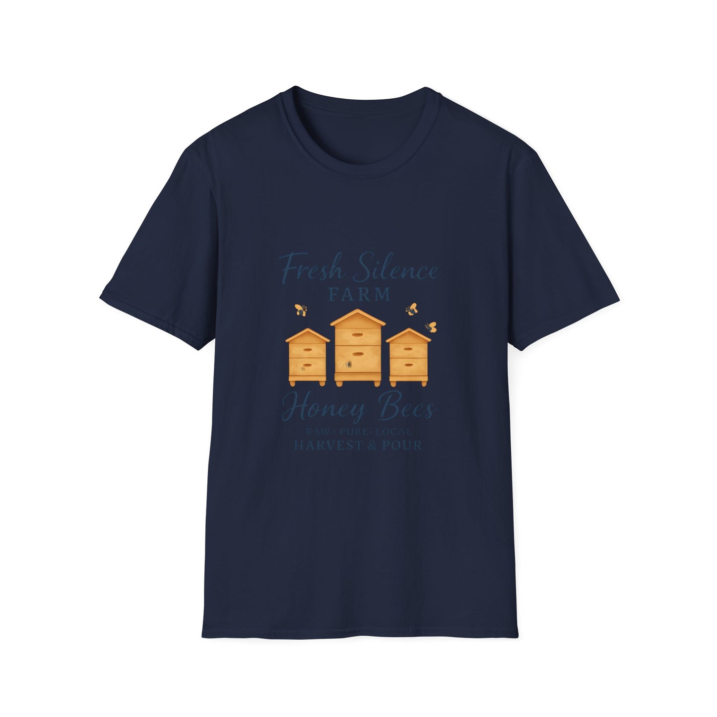 Fresh Silence Farm Honey Bees T-Shirt — Beekeeper Farm Honey Tee