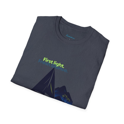 Sailboat Graphic T-Shirt — "Fresh Silence" Island Vibe Tee