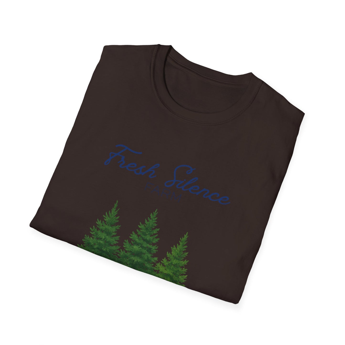 Christmas Tree Farm T-Shirt — "Fresh Silence Farm" Holiday Tee