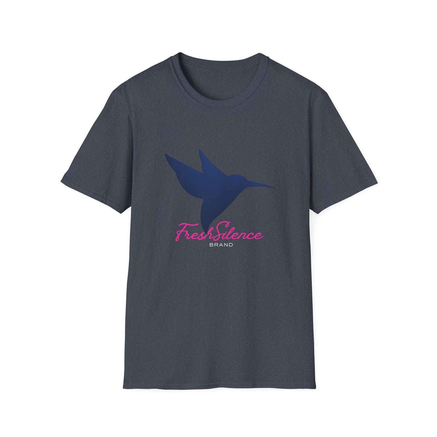 Hummingbird 'Fresh Silence' 3D Dark Blue Pink —T-Shirt