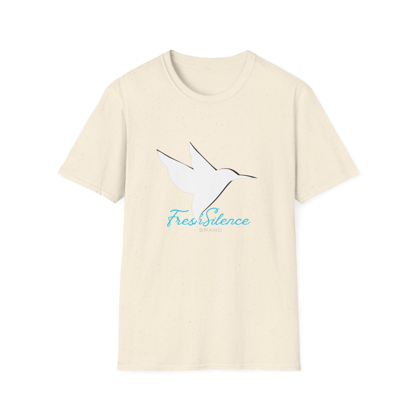 Minimalist Hummingbird T‑Shirt — 'Find Silence' Calm Graphic Tee