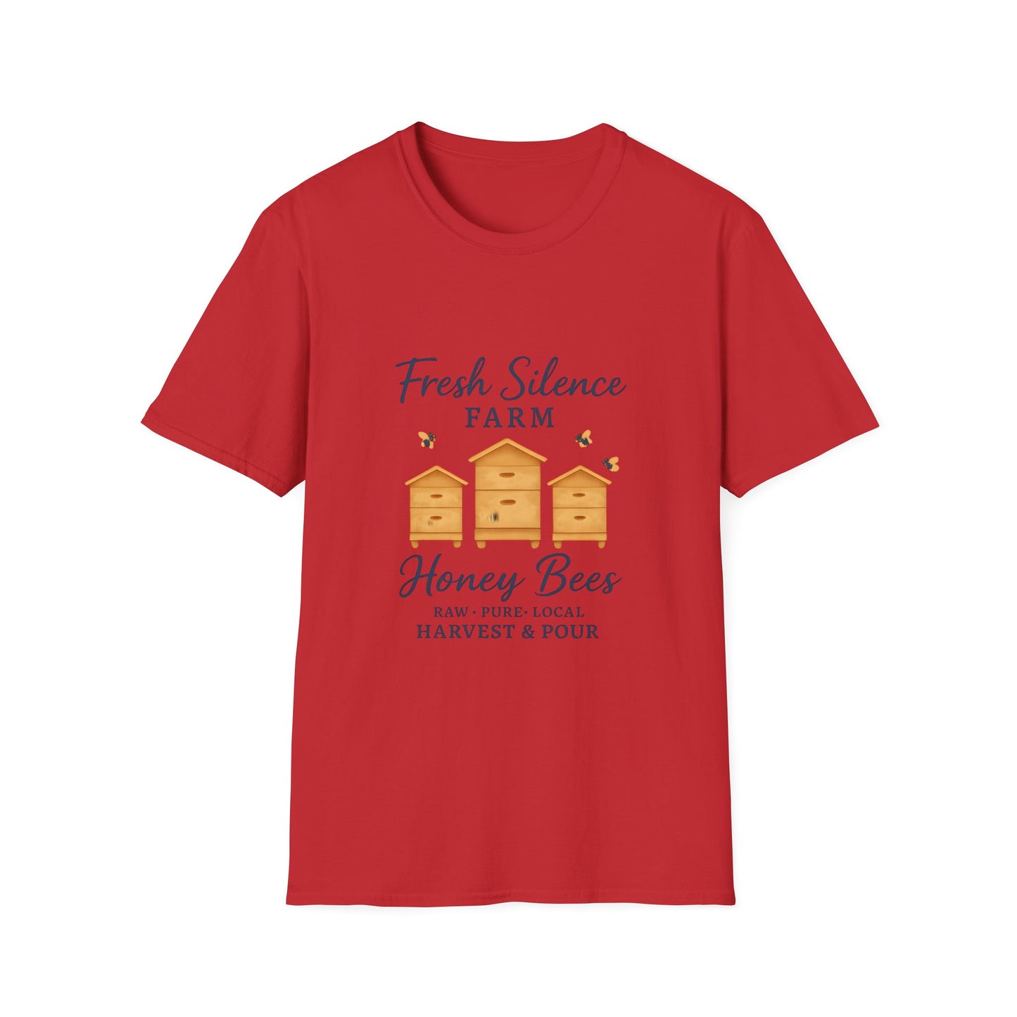 Fresh Silence Farm Honey Bees T-Shirt — Beekeeper Farm Honey Tee