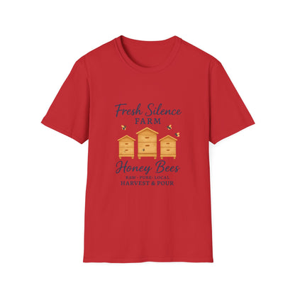 Fresh Silence Farm Honey Bees T-Shirt — Beekeeper Farm Honey Tee