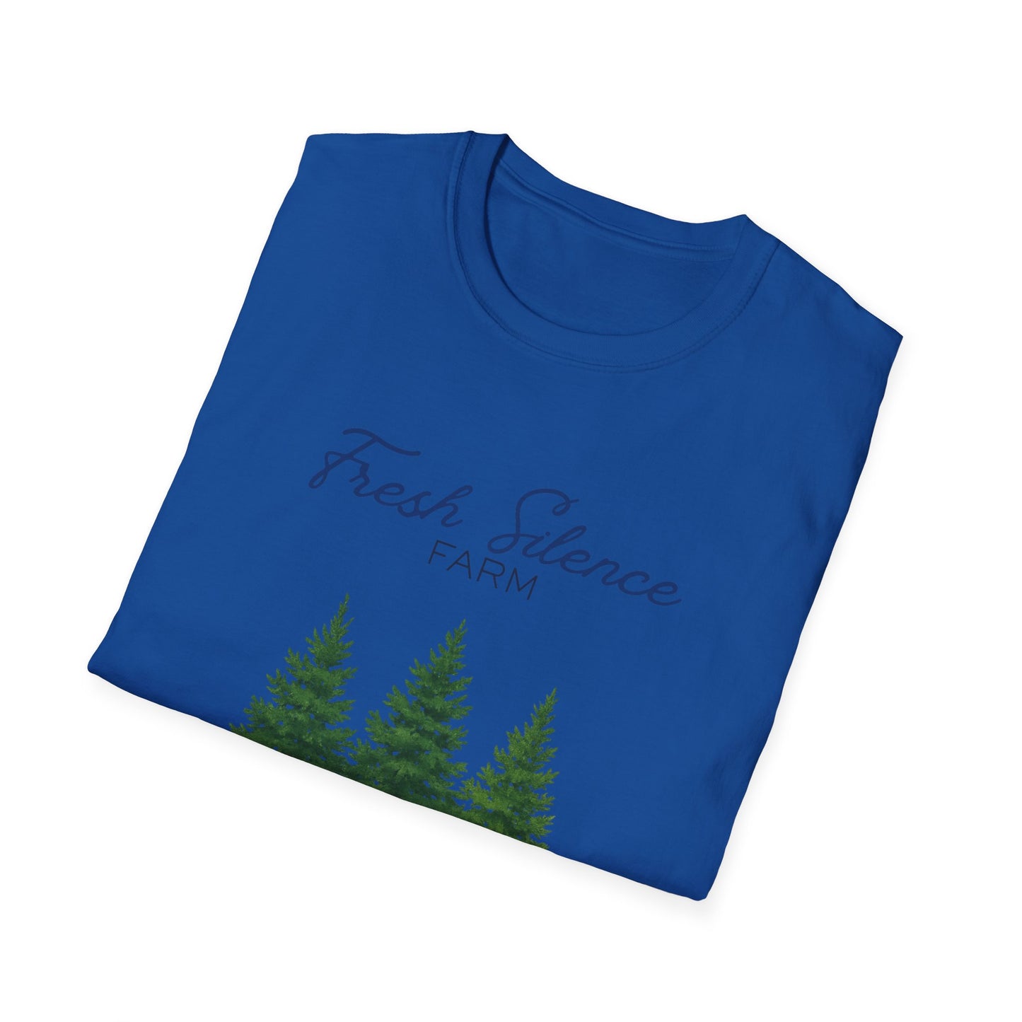 Christmas Tree Farm T-Shirt — "Fresh Silence Farm" Holiday Tee