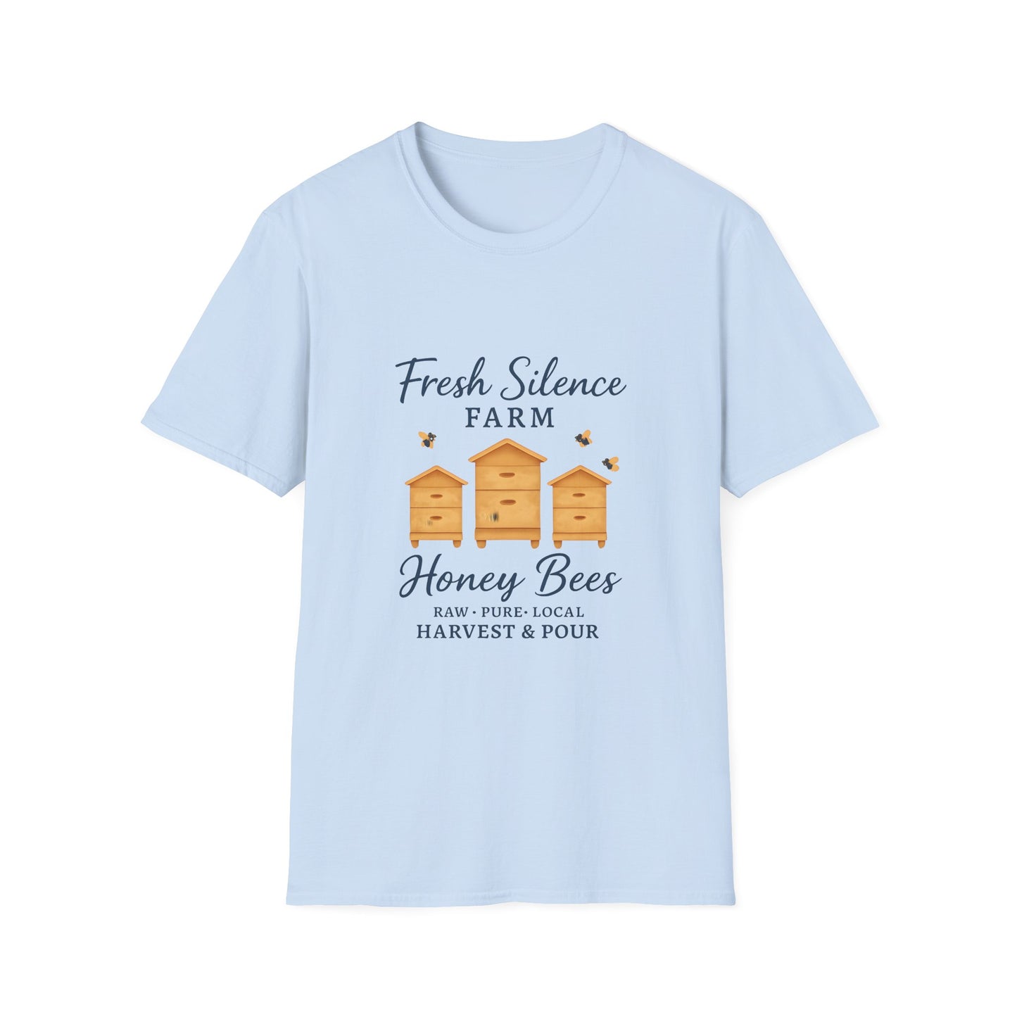 Fresh Silence Farm Honey Bees T-Shirt — Beekeeper Farm Honey Tee