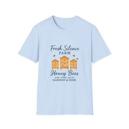 Fresh Silence Farm Honey Bees T-Shirt — Beekeeper Farm Honey Tee