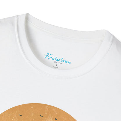 Nature Sunset T-Shirt — "Fresh Silence" Mountain Forest Graphic