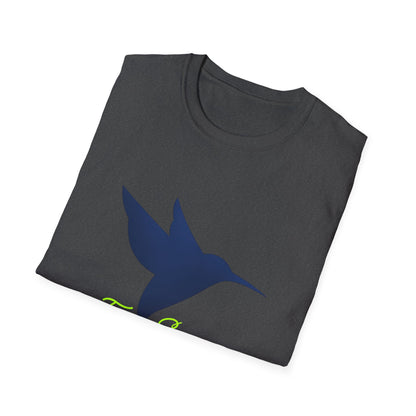 Hummingbird 'Fresh Silence' Dark Blue —T-Shirt