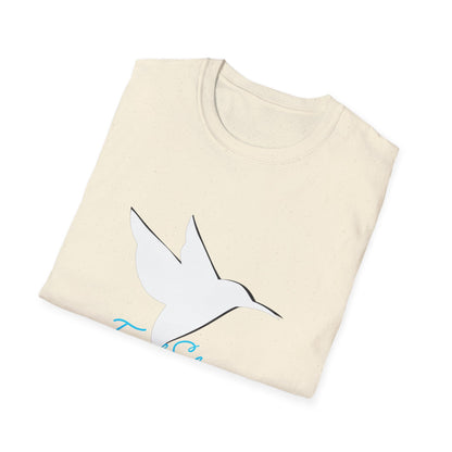 Minimalist Hummingbird T‑Shirt — 'Find Silence' Calm Graphic Tee