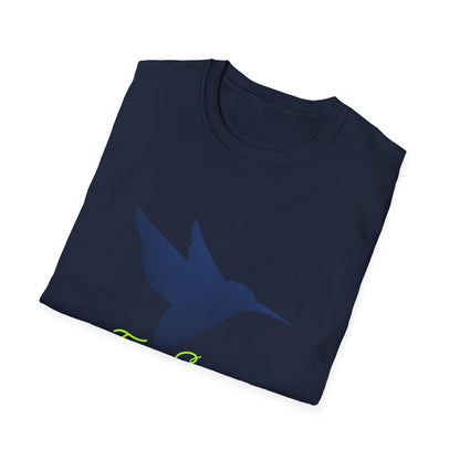 Hummingbird 'Fresh Silence' Dark Blue —T-Shirt