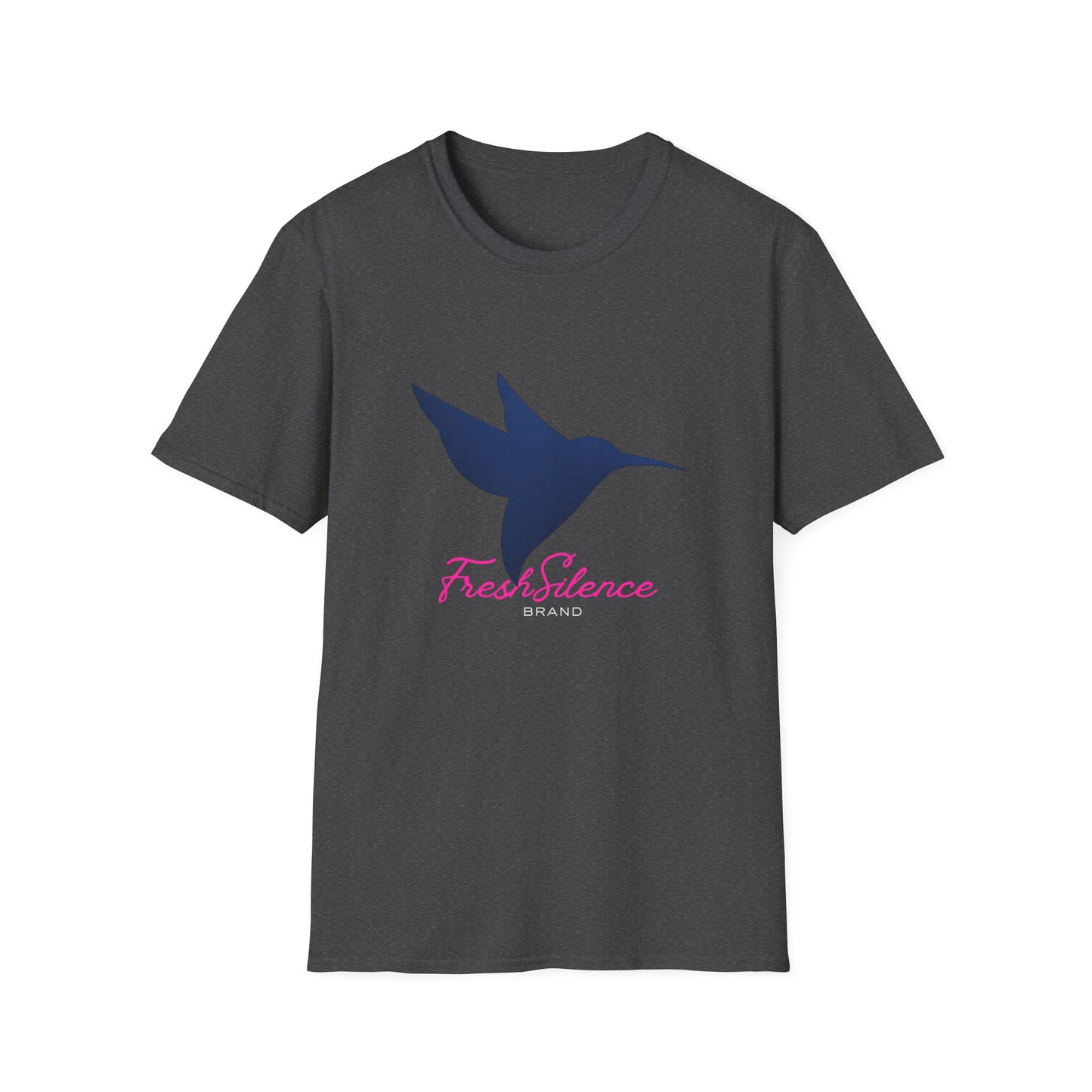 Hummingbird 'Fresh Silence' 3D Dark Blue Pink —T-Shirt