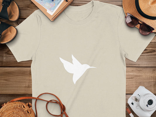 Hummingbird Graphic Design on Casual Tee