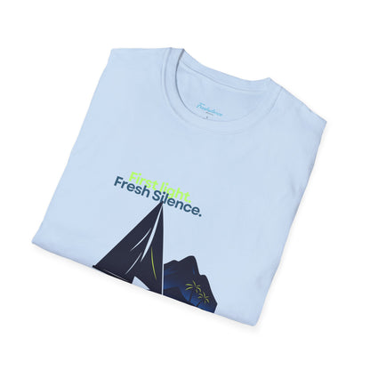 Sailboat Graphic T-Shirt — "Fresh Silence" Island Vibe Tee
