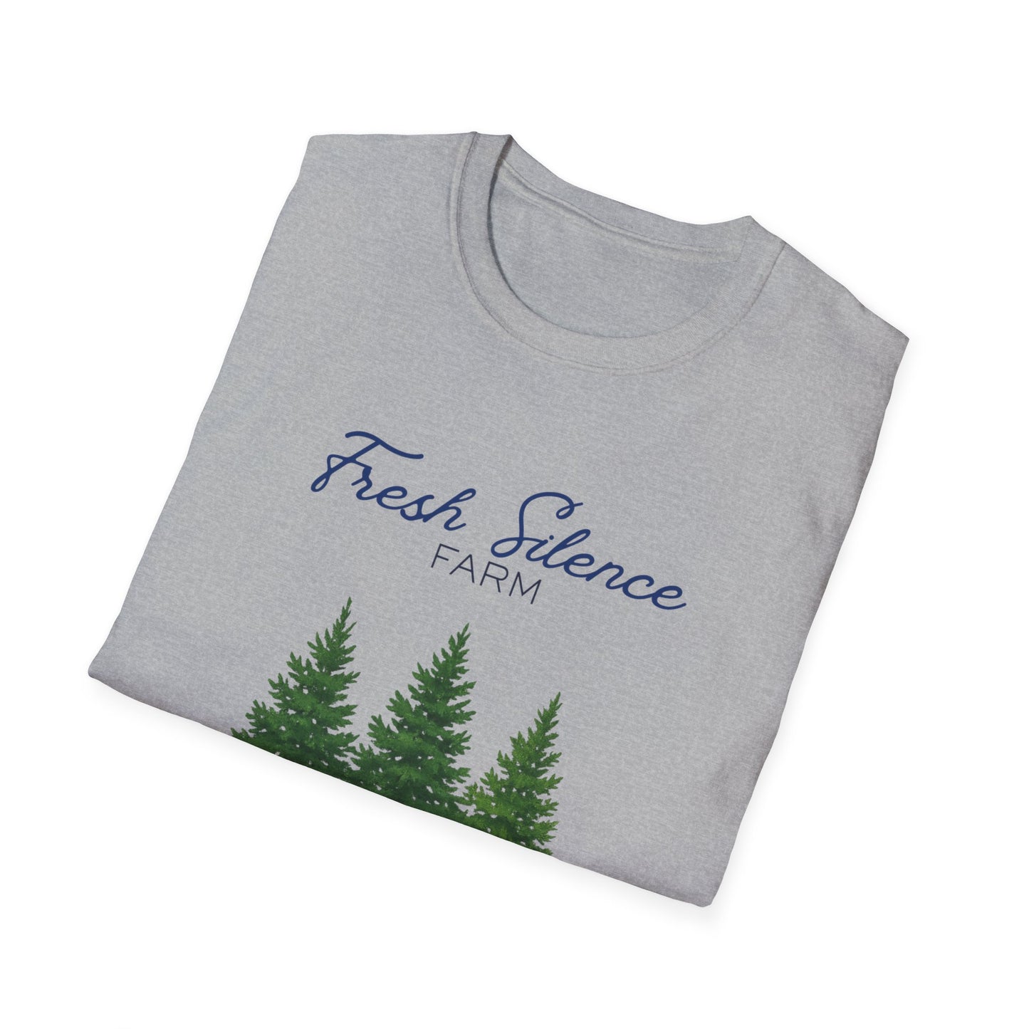Christmas Tree Farm T-Shirt — "Fresh Silence Farm" Holiday Tee