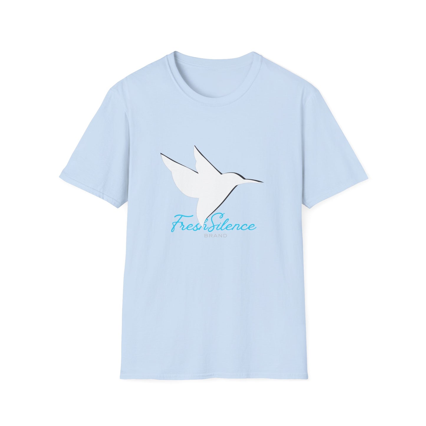 Minimalist Hummingbird T‑Shirt — 'Find Silence' Calm Graphic Tee