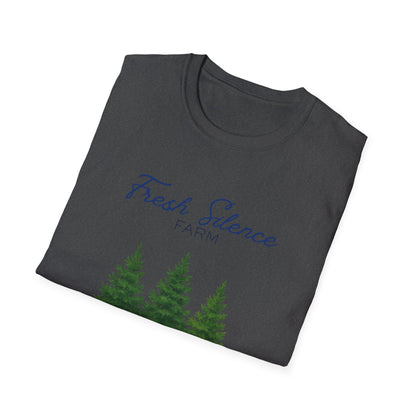 Christmas Tree Farm T-Shirt — "Fresh Silence Farm" Holiday Tee