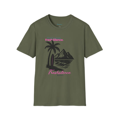 Surf Resilience T-Shirt — Retro Palm Beach Graphic Tee