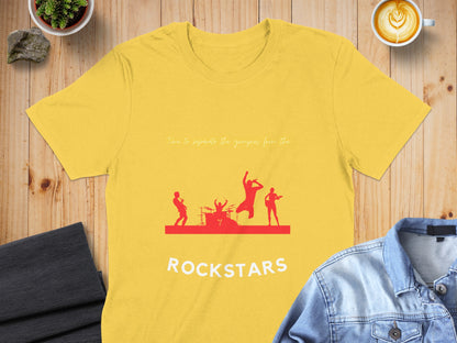 Rockstars Graphic Tee with Band Silhouettes