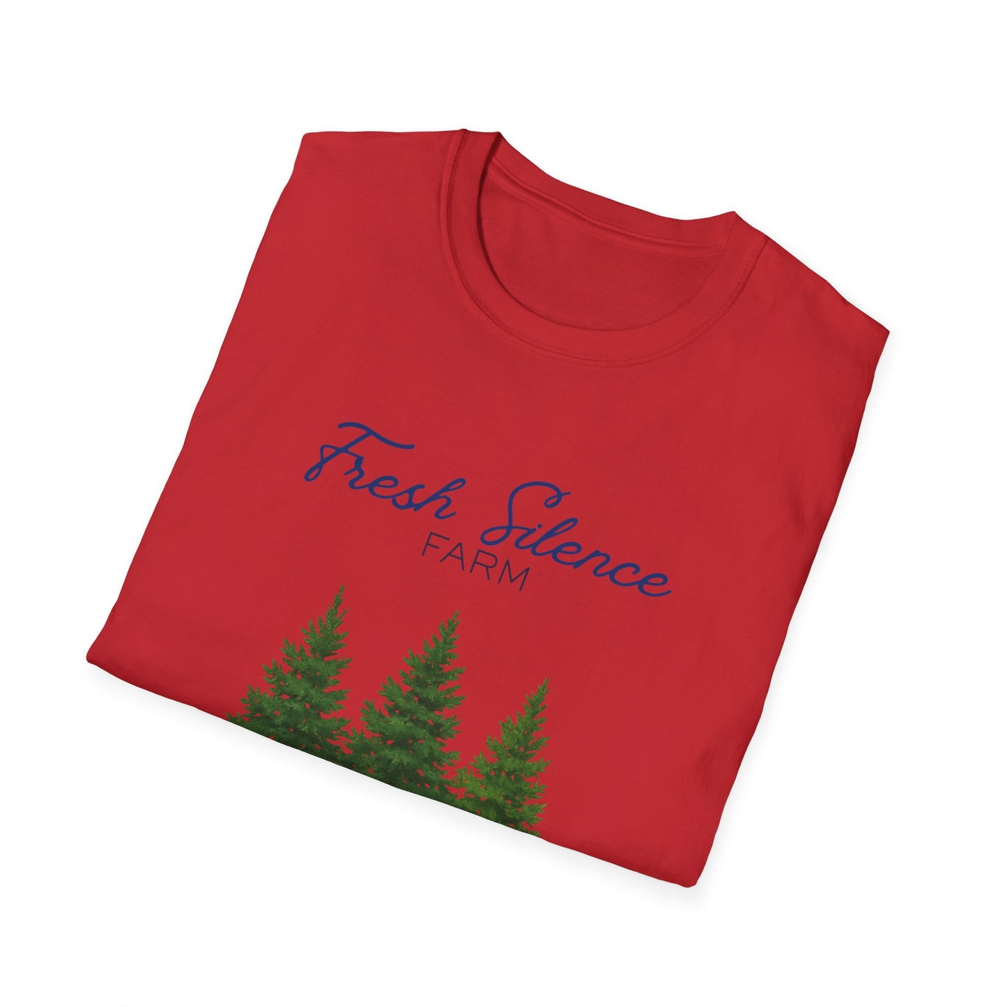 Christmas Tree Farm T-Shirt — "Fresh Silence Farm" Holiday Tee