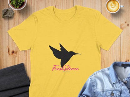 Fresh Silence Brand Hummingbird Printed T-Shirt