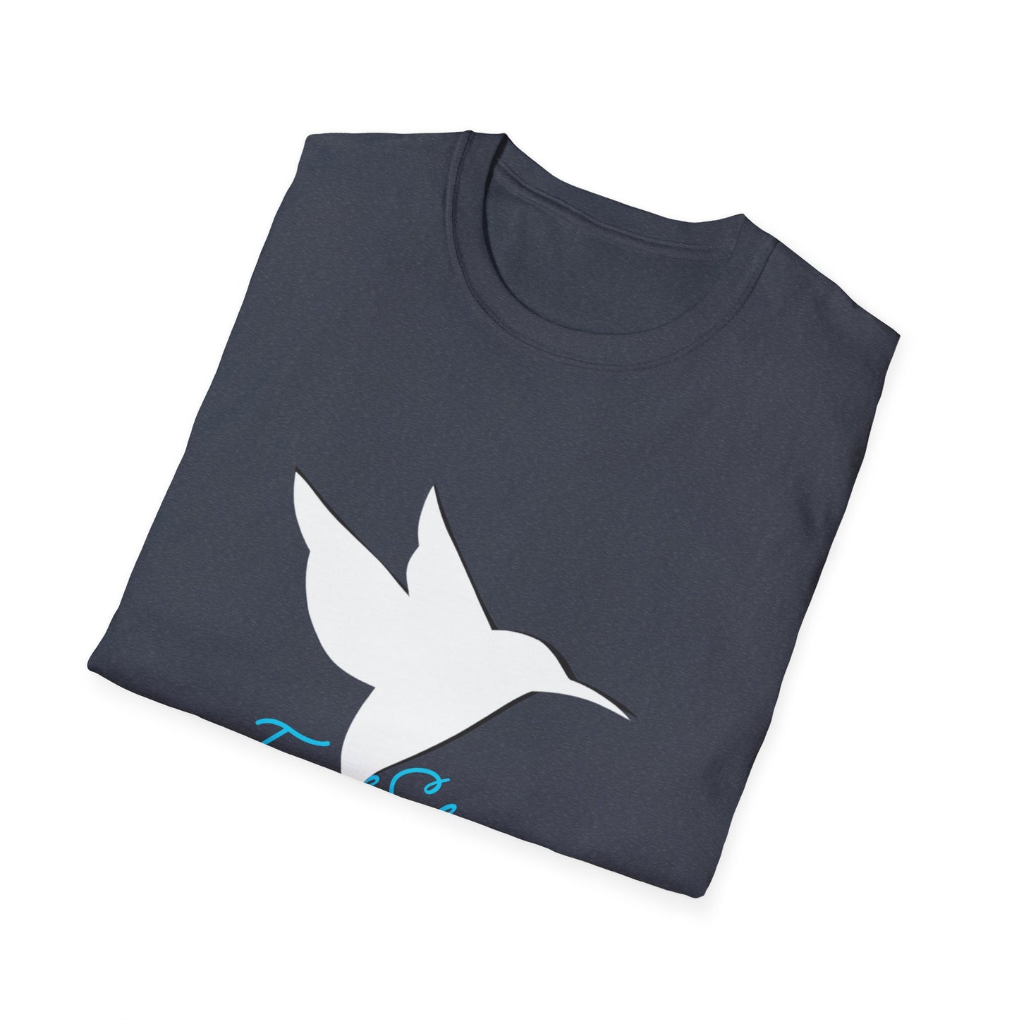 Minimalist Hummingbird T‑Shirt — 'Find Silence' Calm Graphic Tee