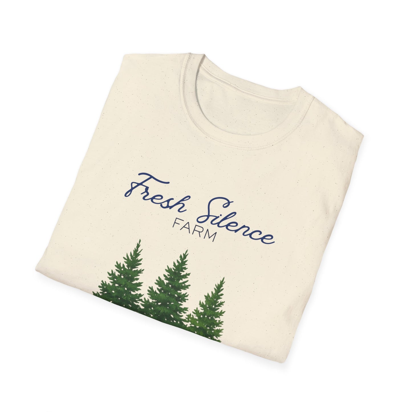 Christmas Tree Farm T-Shirt — "Fresh Silence Farm" Holiday Tee