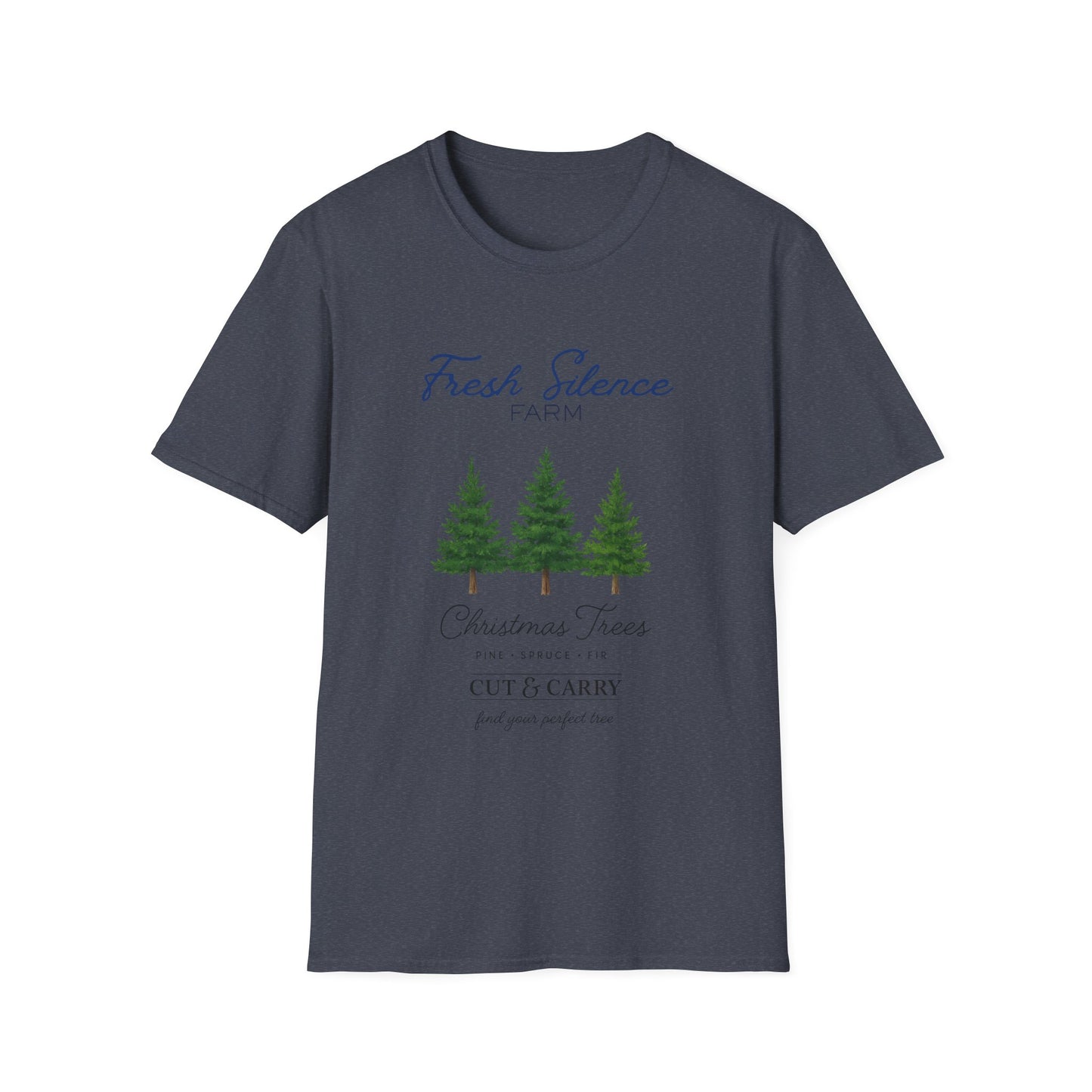 Christmas Tree Farm T-Shirt — "Fresh Silence Farm" Holiday Tee