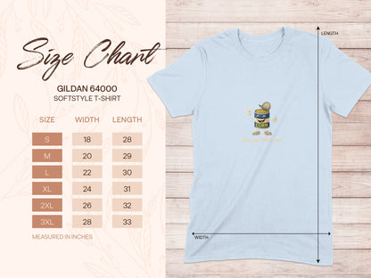 Embroidered Cartoon Character Softstyle Shirt