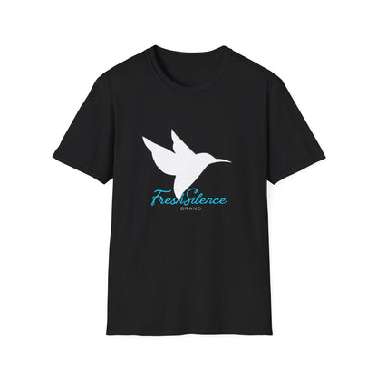 Minimalist Hummingbird T‑Shirt — 'Find Silence' Calm Graphic Tee