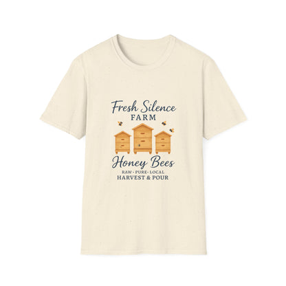 Fresh Silence Farm Honey Bees T-Shirt — Beekeeper Farm Honey Tee